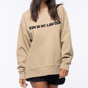 TALENTLESS KIM IS MY LAWYER CREW NECK NWOT